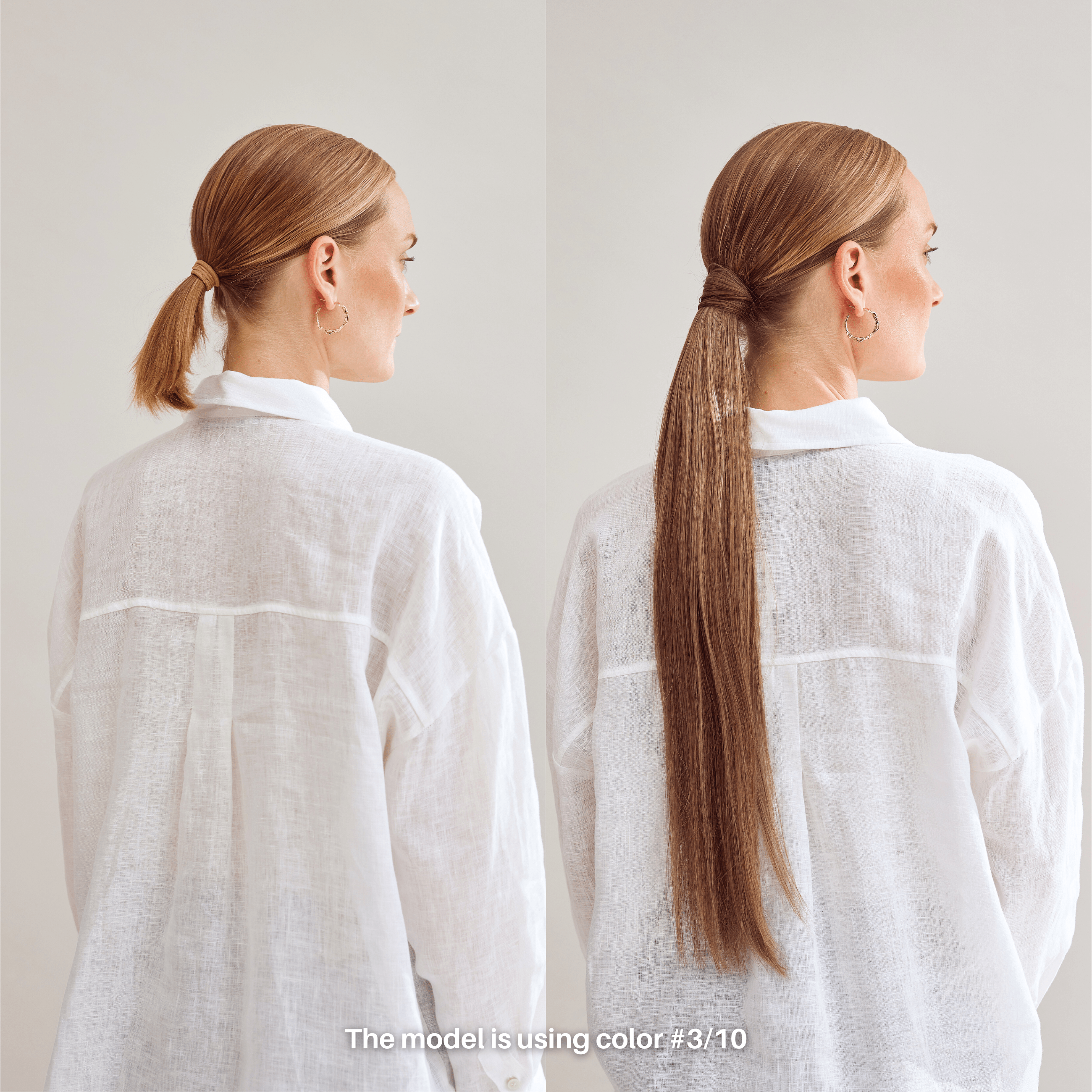 Ponytail extensions - Light Natural Blonde 60A